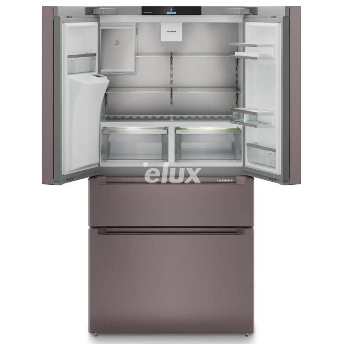 Холодильник Liebherr, 308/230 л, 39 дБ, система NoFrost, двухдверный, корпус Terra из нержавеющей стали.