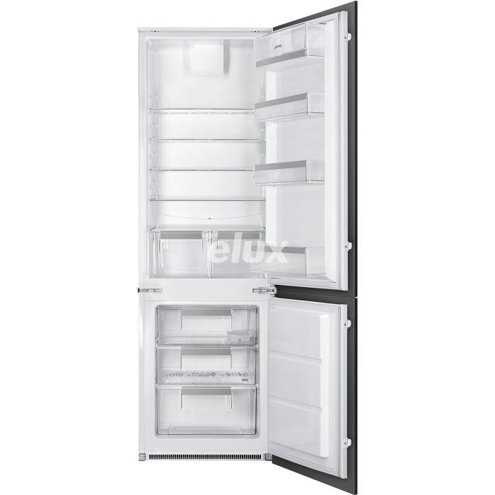 Külmik Smeg, integreeritav, 178 cm, 196/73 l, 34 dB, puutetundlik juhtimine, valge