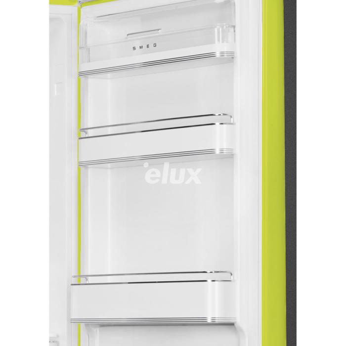 Külmik Smeg, 50-ndate stiil, 196 cm, 234/97 l, 35 dB, elektrooniline juhtimine, laimiroheline, NoFrost