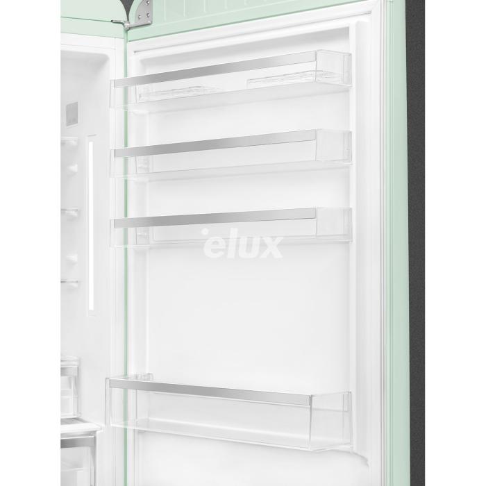 Külmik Smeg, 50-ndate stiil, 205 cm, 344/137 l, 37 dB, elektrooniline juhtimine, NoFrost, pastellroheline