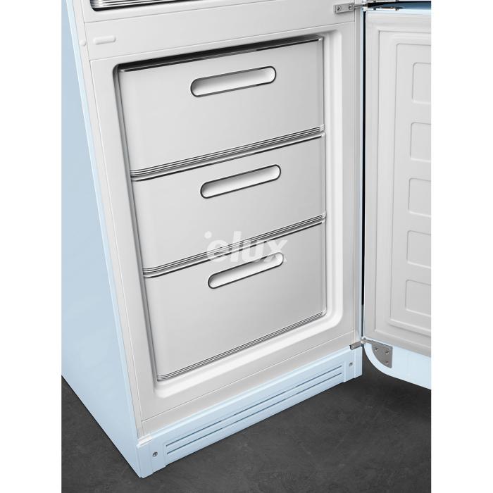 Külmik Smeg, 50-ndate stiil, NoFrost, 196 cm, 234/97 l, 35 dB, elektrooniline juhtimine, pastellsinine, pastellsinine