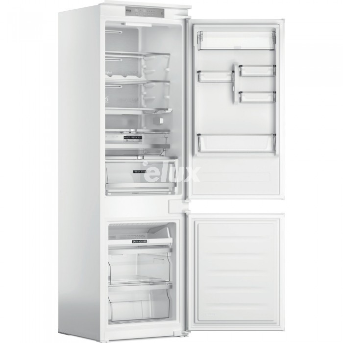 Külmik Whirlpool, integreeritav, 177 cm, 182/68 l, 32 dB, elektrooniline juhtimine, NoFrost, valge
