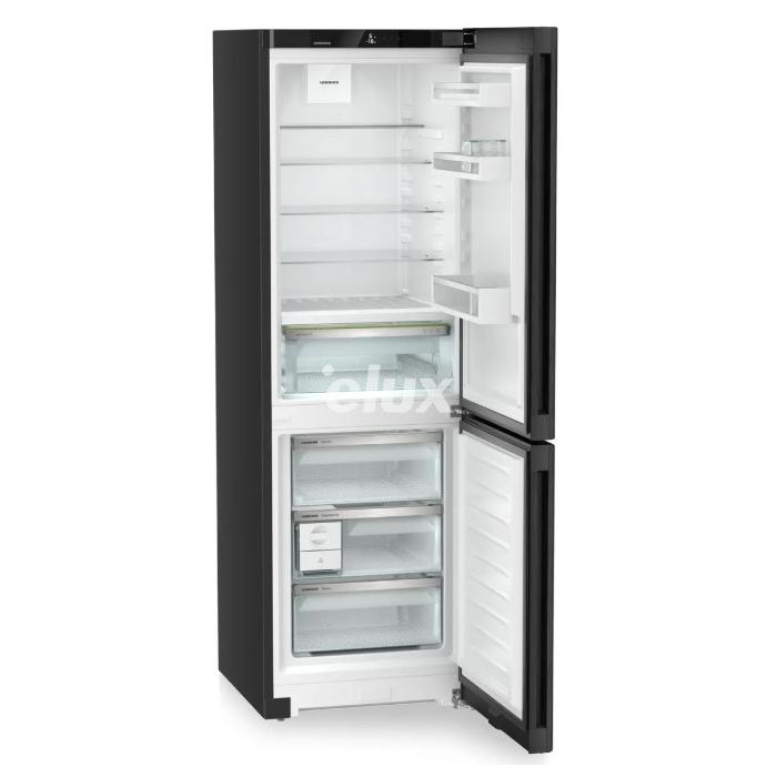 Külmik Liebherr Plus, 185,5 cm, 218/103 l, 34 dB, puutetundlik, NoFrost, must