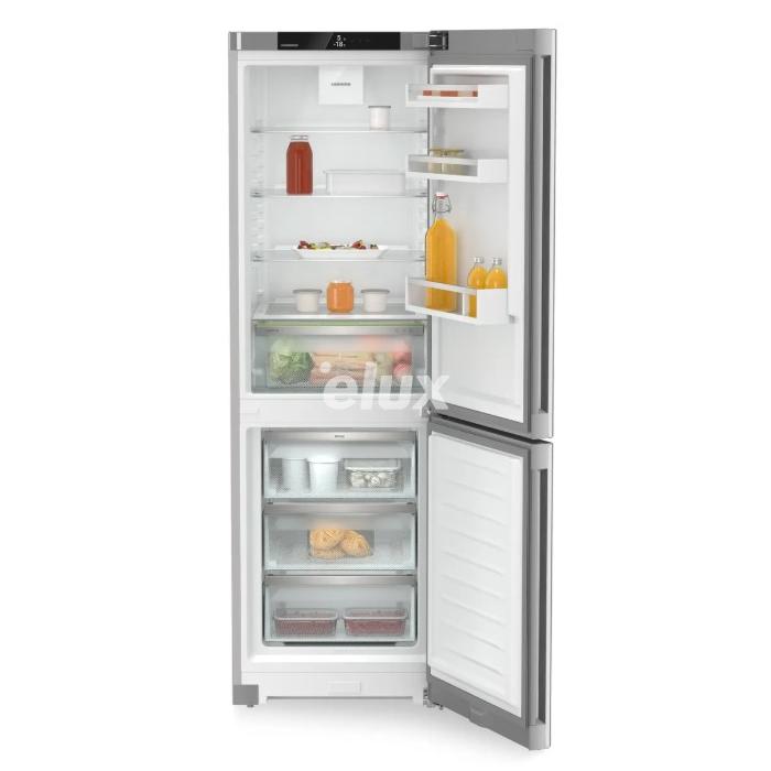 Külmik Liebherr Plus, 185,5 cm, 227/103 l, 35 dB, puutetundlik, NoFrost, rv teras