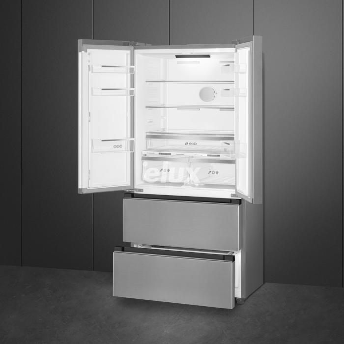 Külmik Smeg, 183 cm, 353/157 l, 35 dB, elektrooniline juhtimine, rv teras