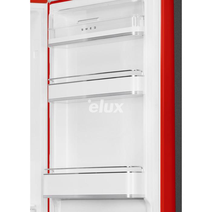 Külmik Smeg, 50-ndate stiil, 196 cm, 234/97 l, 35 dB, elektrooniline juhtimine, NoFrost, punane
