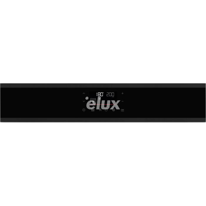 Компактная микроволновая печь Electrolux, высота 45 см, матовый черный цвет.