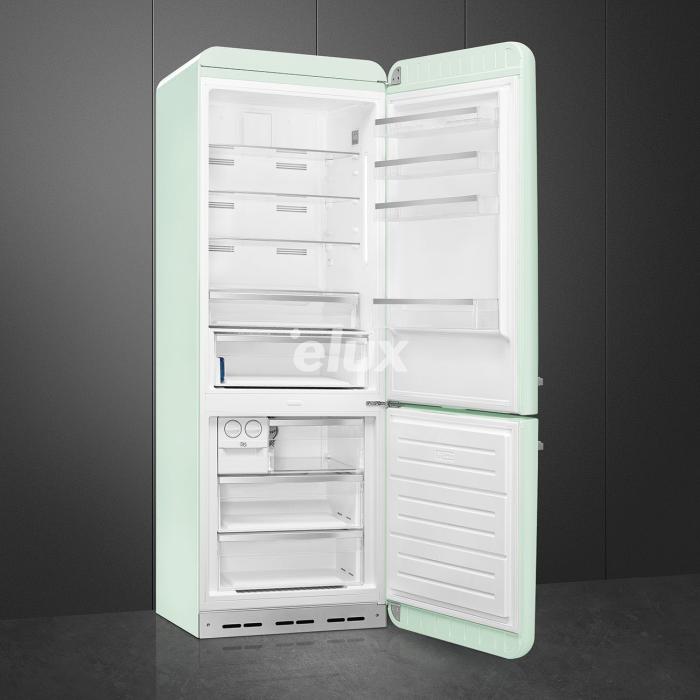 Külmik Smeg, 50-ndate stiil, 205 cm, 344/137 l, 37 dB, elektrooniline juhtimine, NoFrost, pastellroheline