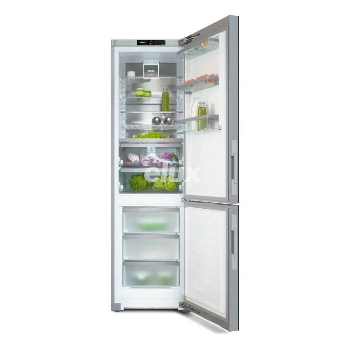 Külmik Miele, 201 cm, 259/103 l, 35 dB, puutetundlik juhtimine, NoFrost, grafiithall klaas