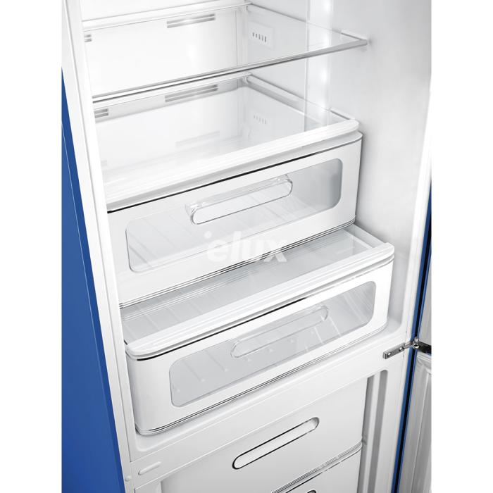 Külmik Smeg, 50-ndate stiil, NoFrost, 196 cm, 234/97 l, 35 dB, elektrooniline juhtimine, sinine