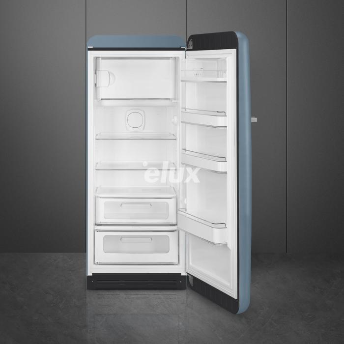 Külmik Smeg, 50-ndate stiil, 153 cm, 244/26 l, 35 dB, mehaaniline juhtimine, matt tormisinine