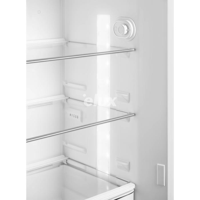 Külmik Smeg, 50-ndate stiil, 172 cm, 222/72 l, 34 dB, parem, mehaaniline juhtimine, pastellroosa