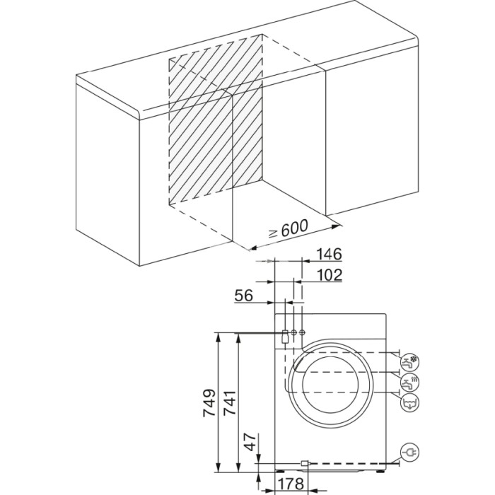 Salongi näidis! Pesumasin Miele WWD 120 WCS, eestlaetav, 8 kg, 1400 p/min, inverter
