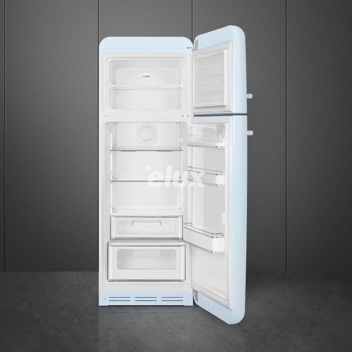 Külmik Smeg, 50-ndate stiil, 172 cm, 222/72 l, 34 dB, mehaaniline, parem, pastellsinine