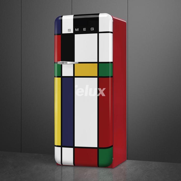 Külmik Smeg, 50-ndate stiil, 153 cm, 244/26 l, 35 dB, mehaaniline juhtimine, värviline