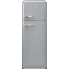 Külmik Smeg, 50-ndate stiil, 172 cm, 222/72 l, 34 dB, parem, mehaaniline juhtimine, hõbedane