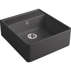 Valamu Villeroy&Boch, Butler, 60 cm, pealt paigaldatav, nupuga, keraamiline, Graphite