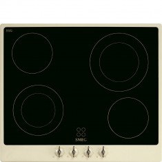 Pliidiplaat Smeg Colonial, 4 x Hilight, 60 cm, must, raam kreem