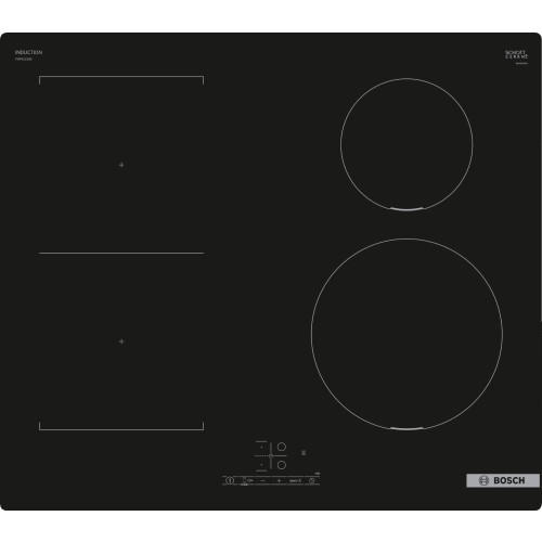Pliidiplaat Bosch, 4 x induktsioon, 60 cm, must, lõigatud serv