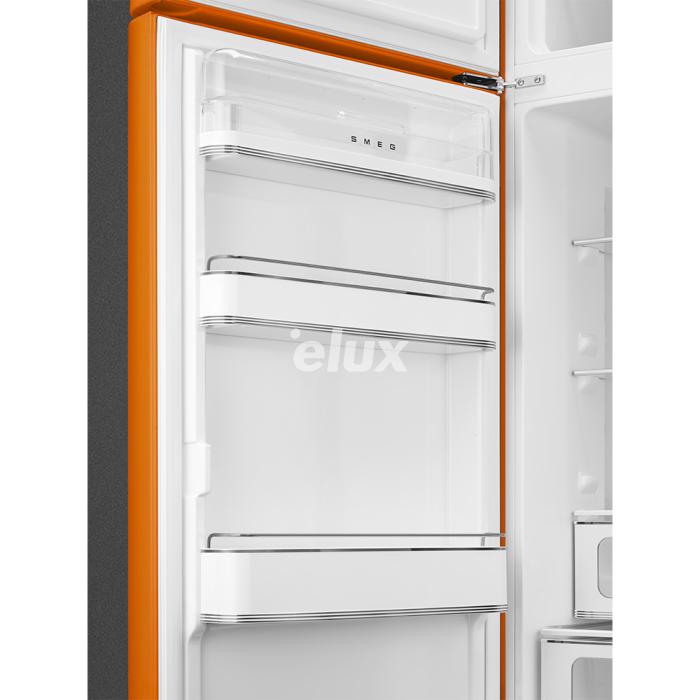 Külmik Smeg, 50-ndate stiil, 172 cm, 222/72 l, 34 dB, mehaaniline, vasak, oranž