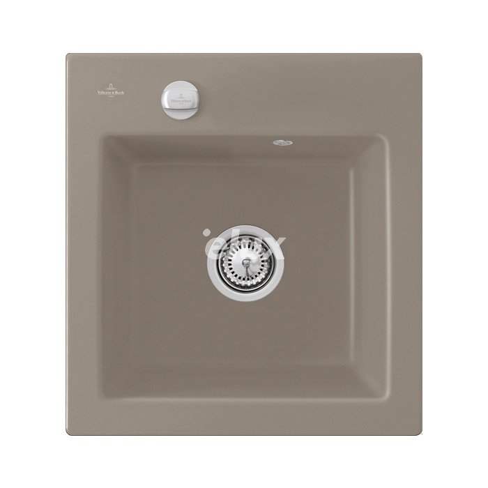 Мойка Villeroy&Boch, Subway 45 XS, 48 см, накладная, с ручкой, керамика, Древесина