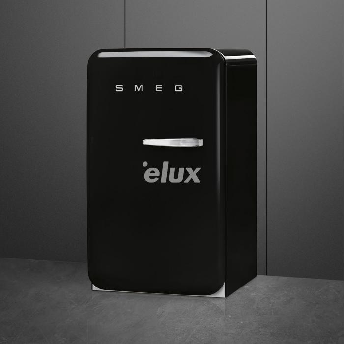 Külmik Smeg, 50-ndate stiil, 97 cm, 105/17 l, 35 dB, mehaaniline juhtimine, vasak, must