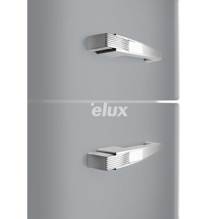 Külmik Smeg, 50-ndate stiil, 196 cm, 234/97 l, 35 dB, elektrooniline juhtimine, NoFrost, hõbedane