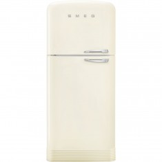 Külmik Smeg, 50-ndate stiil, "Jenkki", 192 cm, 400/124 l, 41 dB, elektrooniline juhtimine, vasak, kreem