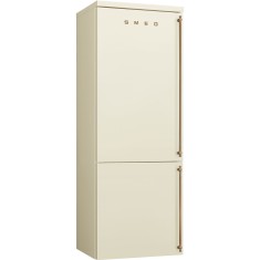 Külmik Smeg Colonial, 195 cm, 344/137 l, 41 dB, elektrooniline juhtimine, vasak, kreem/messing