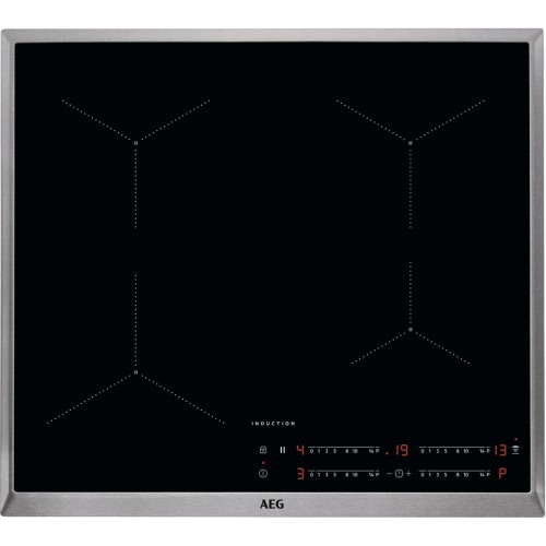 Pliidiplaat AEG, 4 x induktsioon, 60 cm, must, rv raam