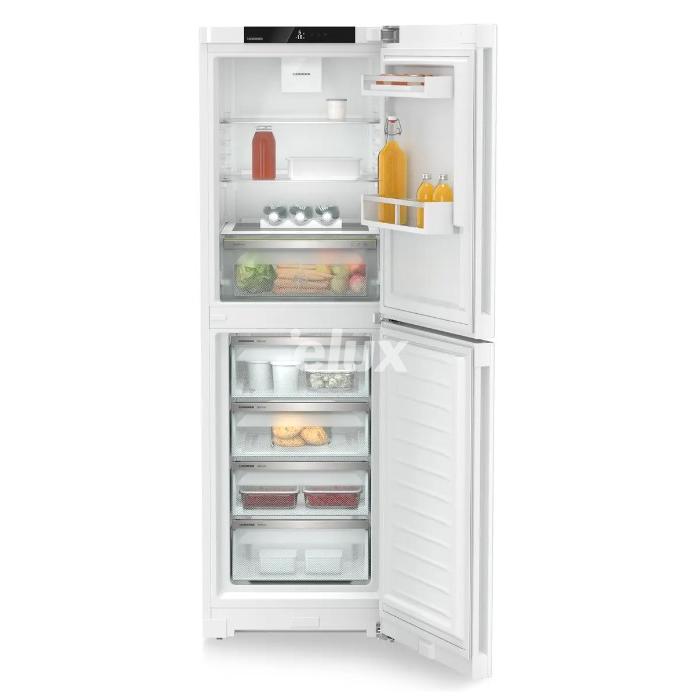 Külmik Liebherr Plus, 185,5 cm, 187/132 l, 35 dB, puutetundlik, NoFrost, valge