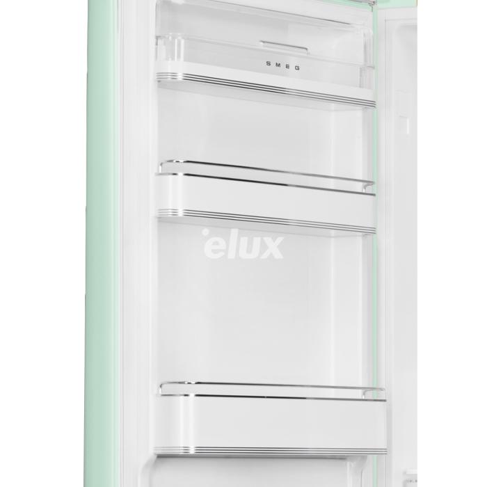 Külmik Smeg, 50-ndate stiil, 196 cm, 234/97 l, 35 dB, elektrooniline juhtimine, NoFrost, pastellroheline