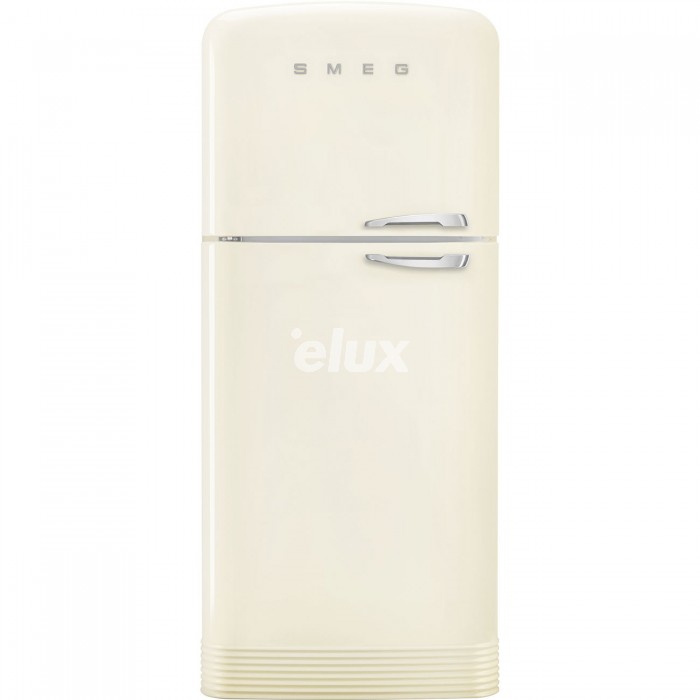 Külmik Smeg, 50-ndate stiil, "Jenkki", 192 cm, 400/124 l, 41 dB, elektrooniline juhtimine, vasak, kreem