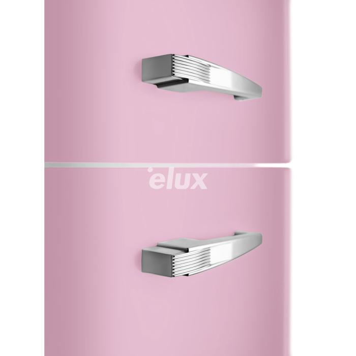 Külmik Smeg, 50-ndate stiil, 196 cm, 234/97 l, 35 dB, elektrooniline juhtimine, NoFrost, pastellroosa