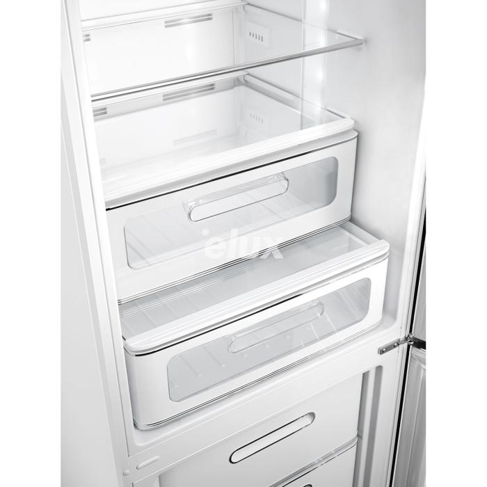 Külmik Smeg, 50-ndate stiil, NoFrost, 196 cm, 234/97 l, 35 dB, elektrooniline juhtimine, valge