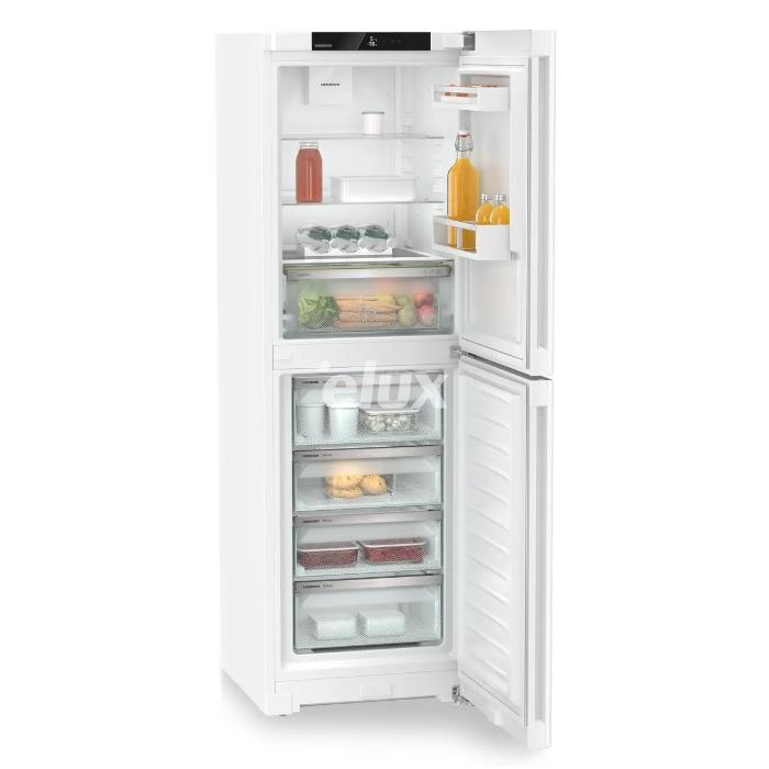 Külmik Liebherr Plus, 185,5 cm, 187/132 l, 35 dB, puutetundlik, NoFrost, valge