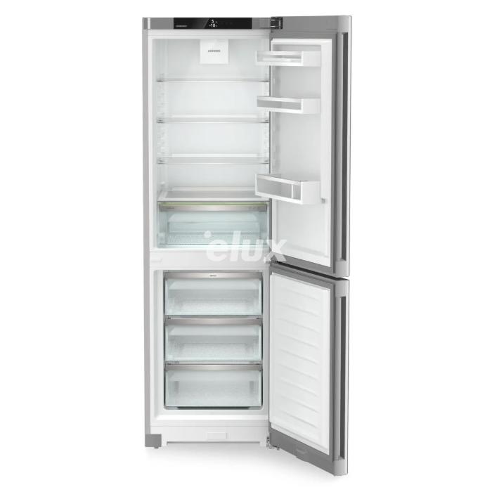 Külmik Liebherr Plus, 185,5 cm, 227/103 l, 35 dB, puutetundlik, NoFrost, rv teras