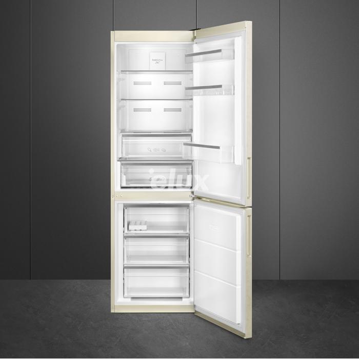 Külmik Smeg 201 cm, 266/101 l, 39 dB, elektrooniline juhtimine, NoForst, marmor