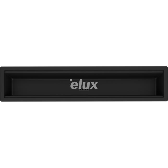 Valamu Elleci Dialogo 86 must äravoolukate, pealt/alt paigaldatav, käsitsi, Keratek, K86 must