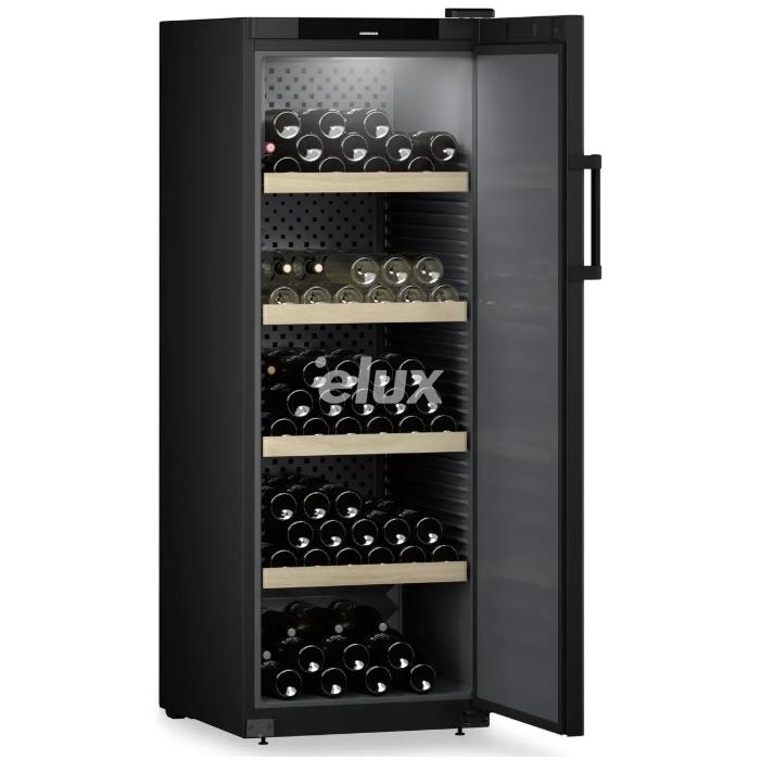 Veinikülmik Liebherr GrandCru, 168,4 cm, 196 pudelit, 38 dB, must