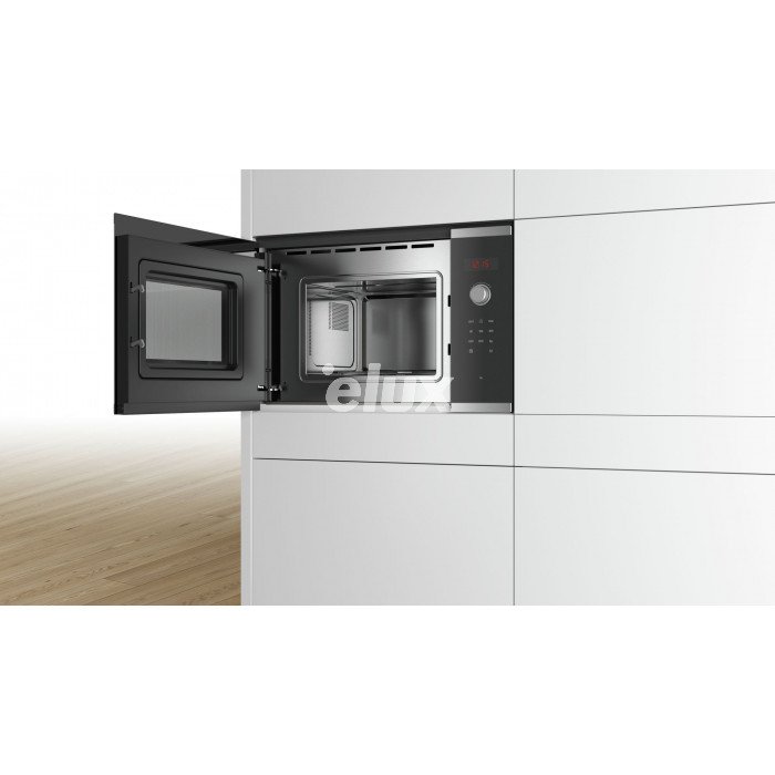 Mikrolaineahi Bosch, integreeritav, 20 l, 800 W, must/rv teras