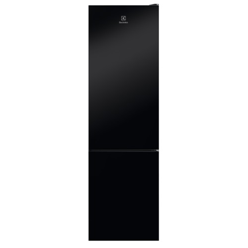 Külmik Electrolux, 201 cm, 244/94 l, 38 dB, elektrooniline juhtimine, NoForst, must klaas uksel