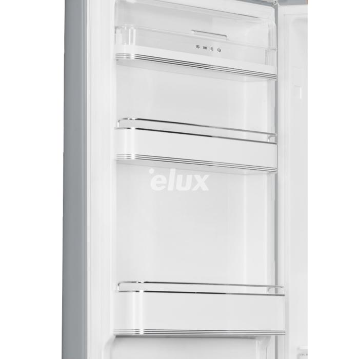 Külmik Smeg, 50-ndate stiil, NoFrost, 196 cm, 234/97 l, 35 dB, elektrooniline juhtimine, hõbedane