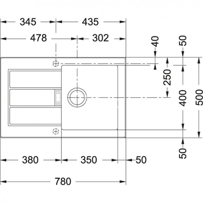 Valamu Franke SID 611-78 (nupuga avatav), carbon