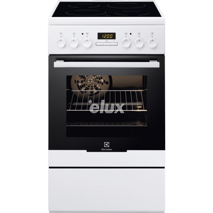 Elektripliit Electrolux, 4 x Hilight, elektriahi, katalüüs, 50 cm, valge