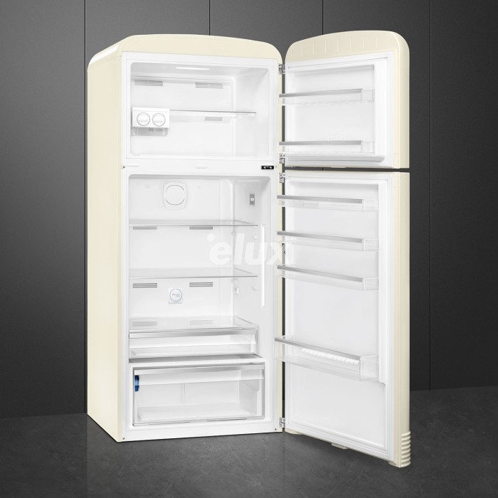 Külmik Smeg, 50-ndate stiil, 192 cm, 400/124 l, 41 dB, elektrooniline juhtimine, parem, kreem