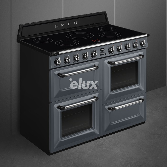 Elektripliit Smeg Victoria, 5 x induktsioon, 3x elektriahi, aurupuhastus, 110 cm, hall