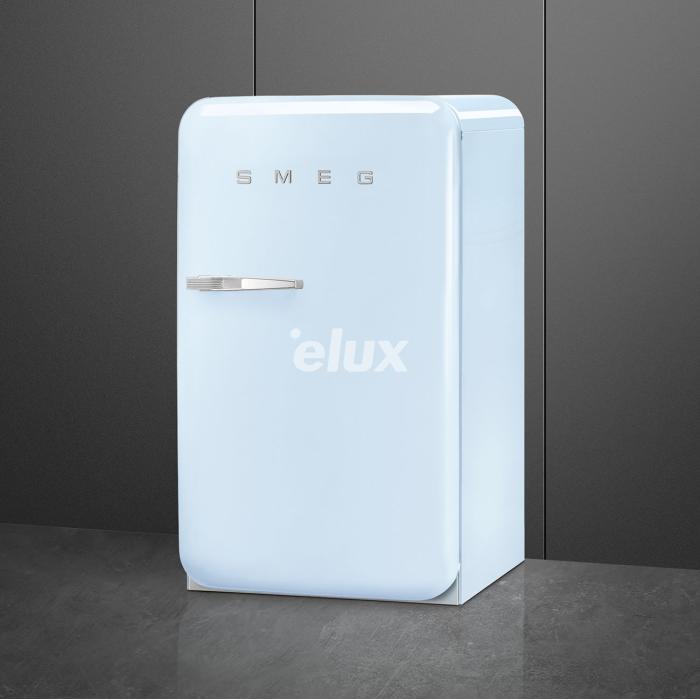 Külmik Smeg, 50-ndate stiil, 97 cm, 17/105 l, 35 dB, mehaaniline juhtimine, parem, pastellsinine