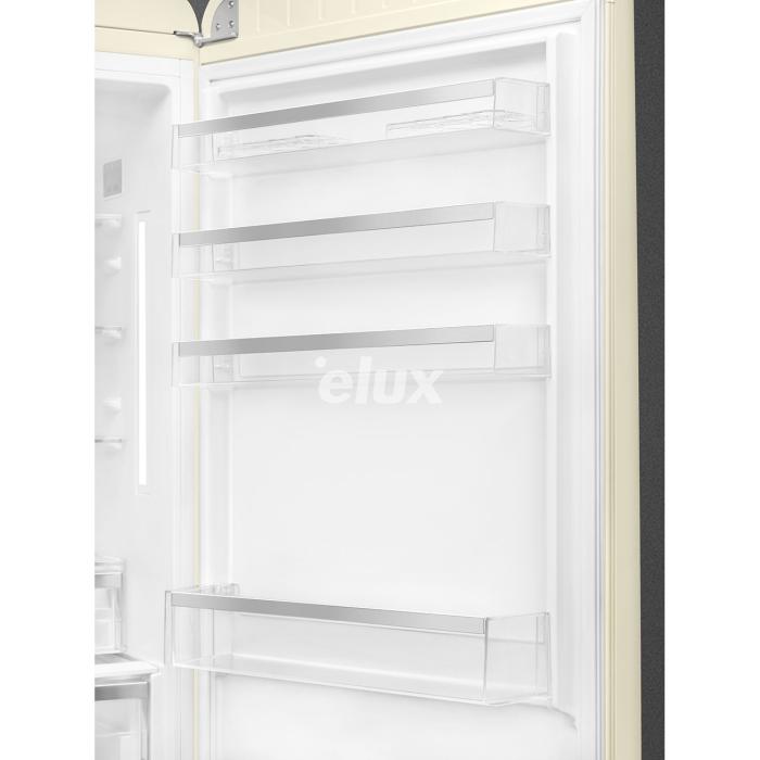 Külmik Smeg, 50-ndate stiil, 205 cm, 344/137 l, 37 dB, puutetundlik juhtimine, NoFrost, kreem