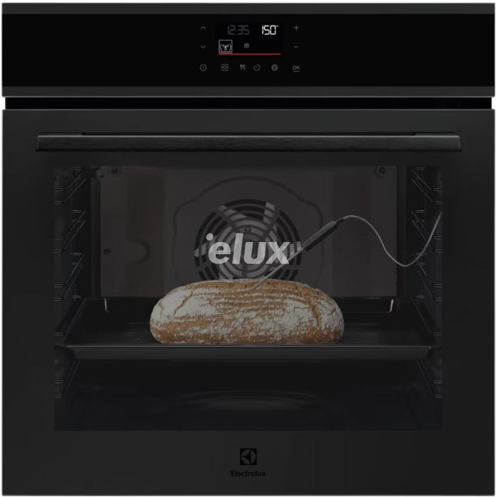 Духовой шкаф Electrolux, 72 л, каталитический нейтрализатор, функция отпаривания, матовый черный цвет.